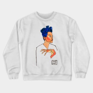 Egon Schiele "Blue Hair" Crewneck Sweatshirt